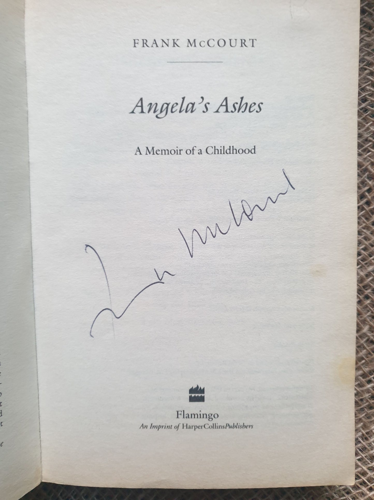 Angela's Ashes - Signed Copy