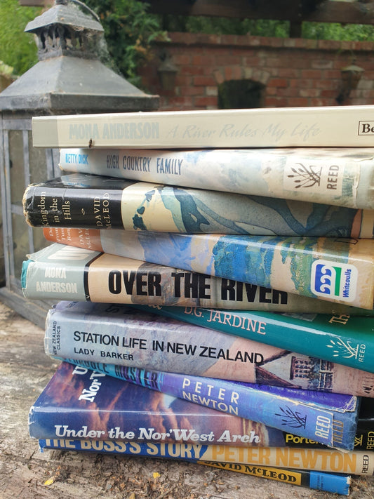 Collection of New Zealand high country books and memoirs