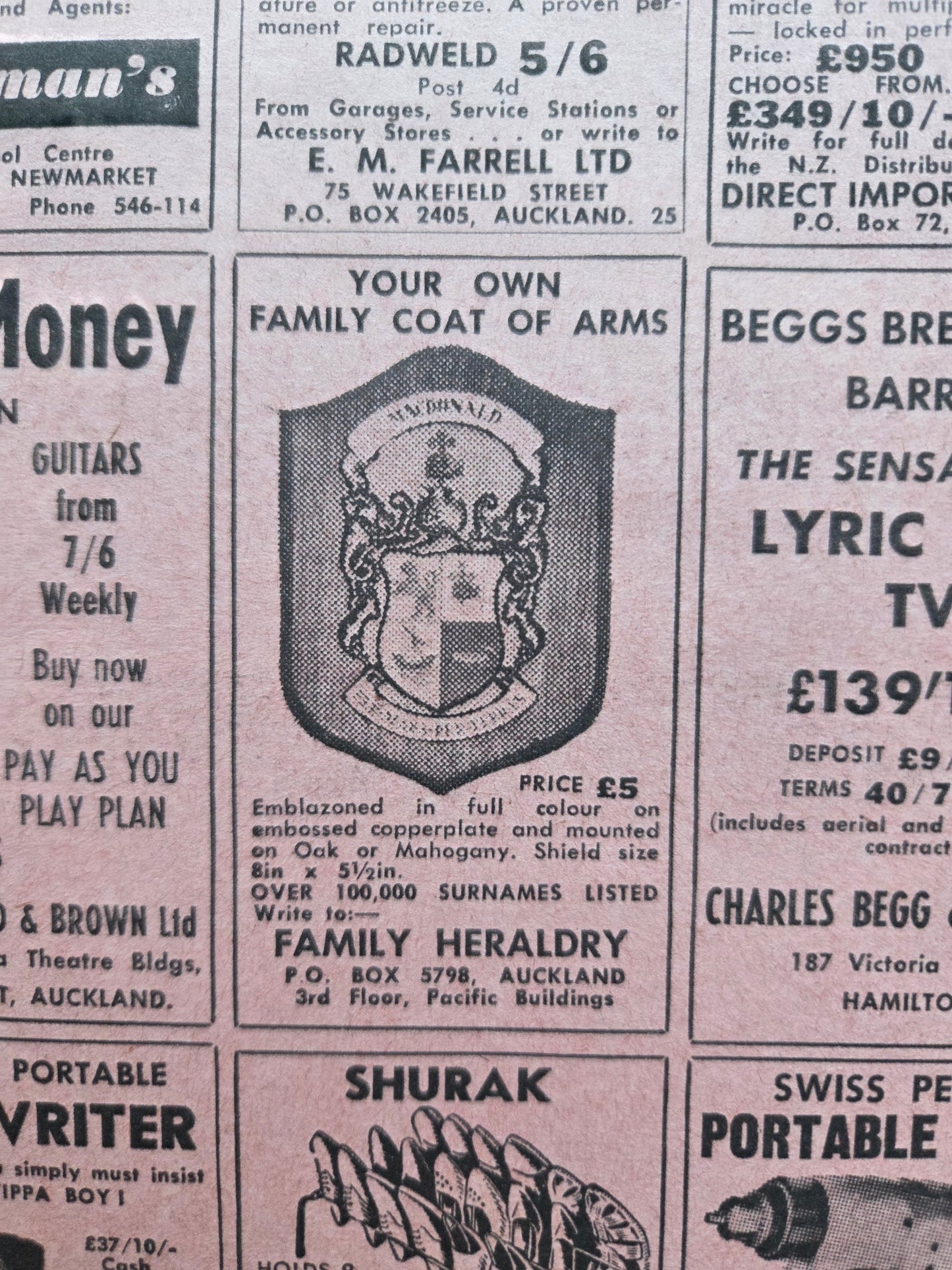 Weekly News – Centennial Issue, 27 November 1963