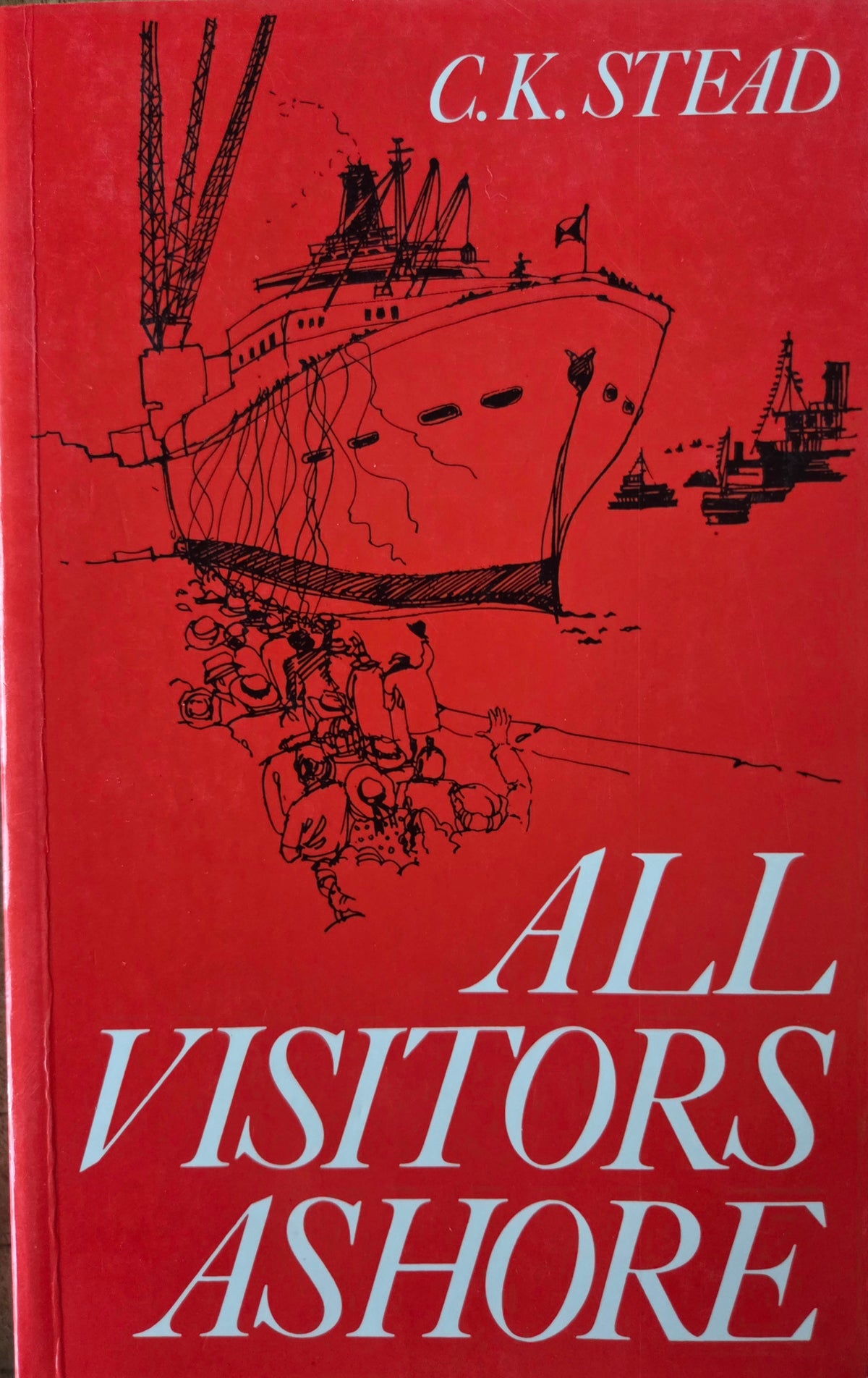 The front cover of the book 'All Visitors Ashore' by C.K.