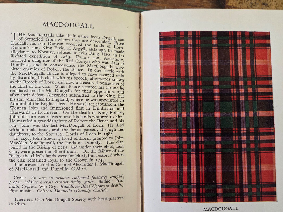 The Clans and Tartans of Scotland by Robert Bain – 1939 Hardback